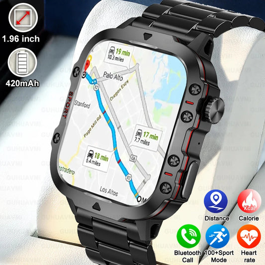 2024 Neuheit
robuste Militär GPS Smart Watch 
HD Bildschirm
Herzfrequenz Messung
Bluetooth Anruf Funktion
wasserdicht